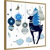 Amanti Art 30"x30" Goodnight Reindeer II by Melissa Wang Framed Canvas Wall Art Print - 2 of 4