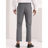 Lars Amadeus Men's Double Pleated Solid Color Slim Fit Dress Pants - 3 of 4