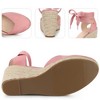 Perphy Women's Platform Lace Up Wedge Sandals - 3 of 3
