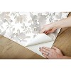 RoomMates 28.2" Neutral Watercolor Floral P&S Wallpaper Tan: Removable Botanical Vinyl for Bathroom Decor - 4 of 4