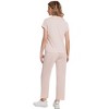 Clearlove Women's 2 Piece Outfits Casual Lapel Half Zip Sweatshirts And Wide Leg Pants Tracksuit Sets - 4 of 4