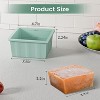 4-Pack 2-Cup Silicone Freezer Trays with Lid, Soup Portion Freeze Molds for Meal Prep, Stock, and Souped Ice Cubes - 2 of 4