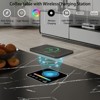LED Coffee Table with Storage, Black Coffee Table with Wireless Charging and Speaker - 2 of 4