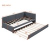 NicBex Twin Size Daybed with Trundle Upholstered Linen Fabric Sofa Sleeper Wooden Daybed Frame for Apartment - 2 of 4