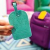 Pavilion Gift Company - Tahitian Turquoise - Gift Boxed Vegan Leather Luggage Tag - Bag Accessories - 3 of 4