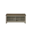 Wood Coffee Table with Open Shelves on Both Sides for Living Room or Family Room Spaces - 3 of 4