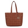 MKF Collection Rowan Woven Vegan Leather Women’s Tote Bag by Mia K - 2 of 4