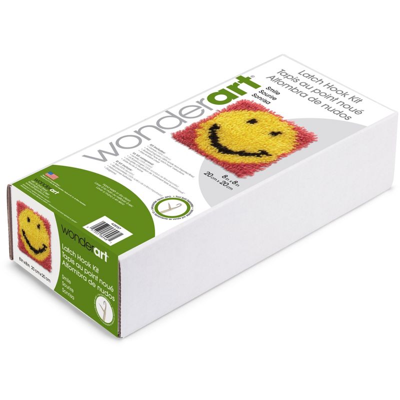 Wonderart Latch Hook Kit 8"X8"-Smile, 2 of 5