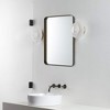 TEHOME Arthers Rectangular Stainless Steel Framed Pivoting Wall Mounted Bathroom Vanity Mirror - 2 of 4