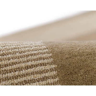 Taupe Hand-Tufted Wool and Viscose Rectangular Rug 2x4