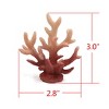 Unique Bargains Resin Mini Tree Aquarium Fishbowl Landscape Decor Ornament Dark Red - 2 of 4