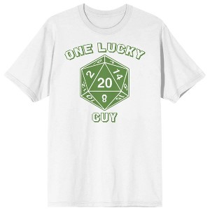 St. Patrick's One Lucky Guy Crew Neck Short Sleeve Men's White T-shirt - 6XL - 1 of 3