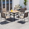 Tangkula Patio Chairs Set of 2/4, Outdoor Furniture Chairs w/ Ergonomic Backrest - 3 of 4