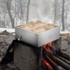 VEVOR Maple Syrup Evaporator Pan, 23.6 Gallon, 343 Cups of 8.8oz Maple Syrup, Flat Evaporator Pan with Thermometer, 1 Valve and 3 Heating Methods - 2 of 4