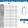 Zevemomo 60'' x 100' 1/2inch Hardware Cloth 23Gauge Chicken Wire Fencing for Garden Pet Cage Rabbit Net, Silver Mesh Roll Galvanized After Welding - 3 of 4
