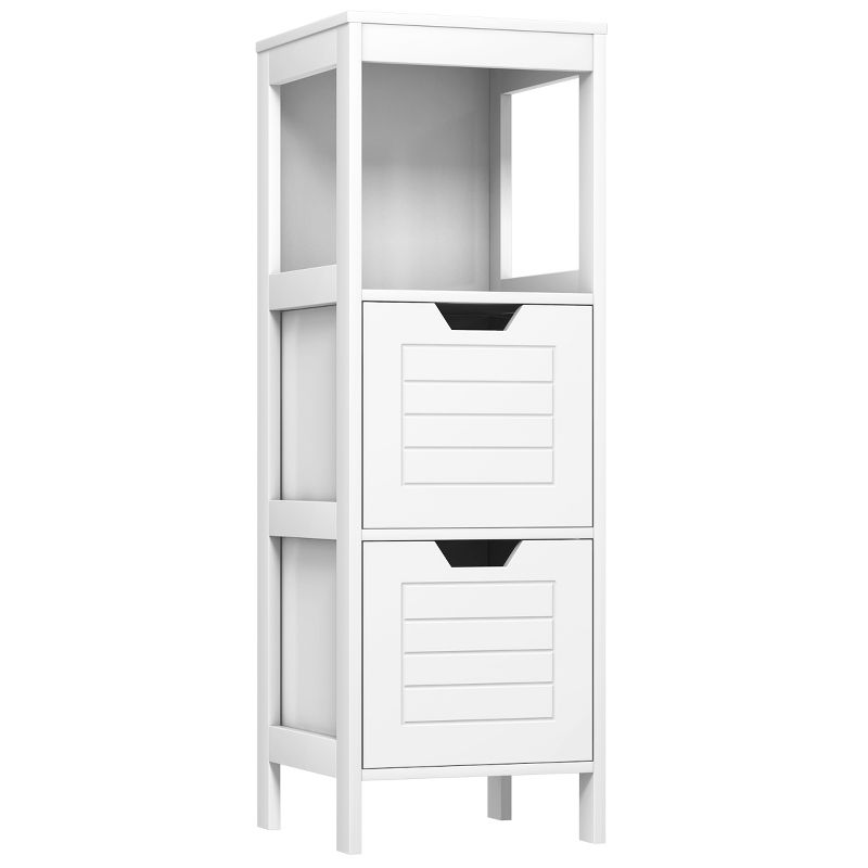 Costway Bathroom Wooden Floor Cabinet Multifunction Storage Rack Stand Organizer Bedroom, 3 of 11