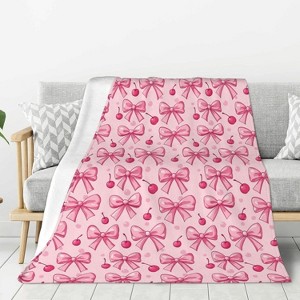 Lomsoe Christmas Pine Tree White Winter Couch Throw Blanket Flannel Soft Blanket for Living Room Bed Sofa Travel Office Camping. - 1 of 4