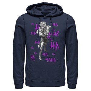 Men's Batman Joker Ha Ha Pull Over Hoodie - 1 of 3
