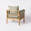Arbon Wood Dowel Accent Chair with Cushion Arms - Threshold™ designed with Studio McGee - image 4 of 4