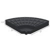 Gulches 4-Piece Round Cantilever Umbrella Base Weights, 52L Water/112 lbs Sand Capacity - Black - 4 of 4