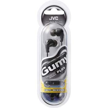 JVC - Gumy Plus Wired In Ear Earbuds with Mic - Black