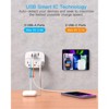 Itopfox Multi Plug Outlet Splitter with 3 AC Outlets & 4 USB Ports 2 USB C, Surge Protector, 490J, ETL Listed, Compact Wall Charger for Travel, Home - 3 of 4