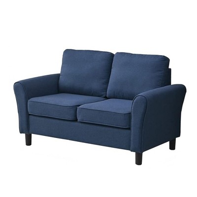 Linen Sofa Modern Couch Comfy Loveseat for Living Room, Office, Bedroom
