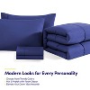 7PC Campus Ready Dorm Twin XL Bedding Bundle, Solid Comforter, Pillows and Sheet Set - 2 of 4