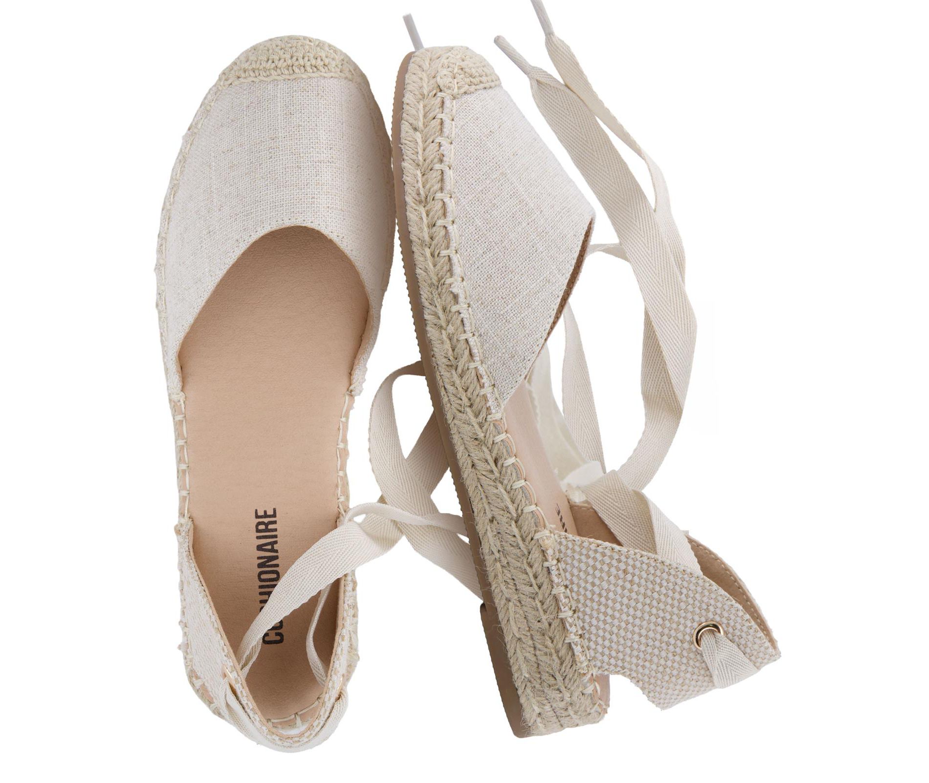 CUSHIONAIRE Talisa Espadrilles for Women, Closed Toe Wedge Sandal with Elastic Ankle Strap and Jute Wrapped Sole