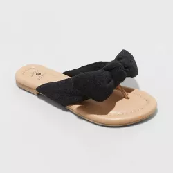 Women's Tulip Slide Sandals - Shade & Shore™ Black 9