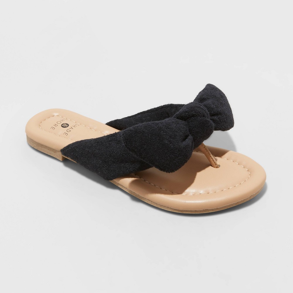 Women's Tulip Slide Sandals - Shade & Shore™ Black Size 11