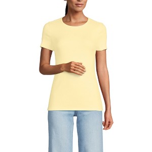 Lands' End Women's Cotton Rib T-shirt - 1 of 3