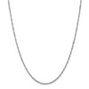 Black Bow Jewelry 1.7mm, 14k White Gold, Singapore Chain Necklace - 3 of 4
