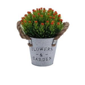 Unique Bargains Artificial Plants Semi-circle Baby's Breath Plastic 3.94"x3.94"x7.48" 1 Pc - 1 of 4