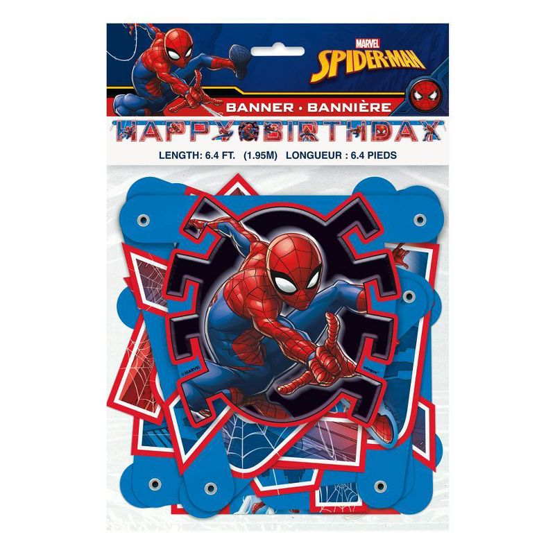 Spider-Man 6.5&#39; Birthday Party Banner, 2 of 4