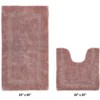Lux Premium 100% Cotton Tufted Solid Reversible 2 PC Bath Rug Set – Ultra-Soft, Water-Absorbent, Durable, Machine Washable Bathroom Rug - 2 of 4