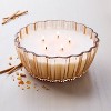 5-Wick Tinted Glass Sandalwood and Terracotta Ribbed Jar Candle Blush 28oz - Hearth & Hand™ with Magnolia - 2 of 4