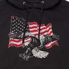 Men's - Instant Message - Eagle Flag Graphic Fleece Pullover Hoodie - 2 of 4