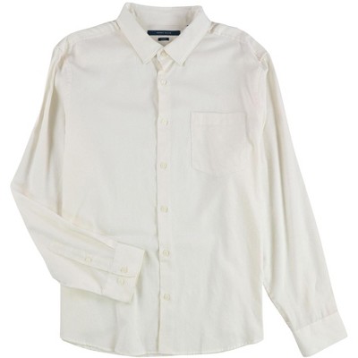 Perry Ellis Mens Twill Button Up Shirt