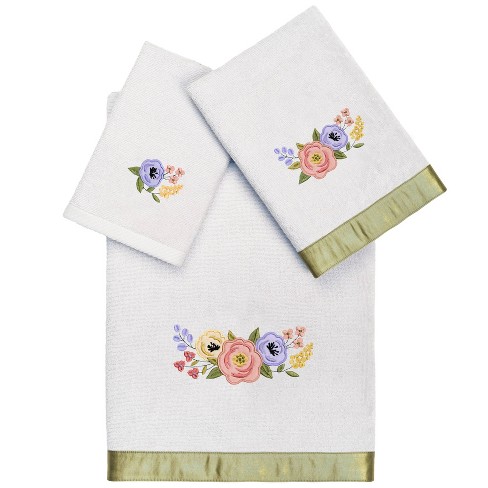 Alev Jacquard Bath/Hand Towel set Gray - Linum Home Textiles