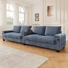 Merax 4-Seater Corduroy Sofa Couch with USB Charging Ports, Flip-Top Cup Holders & Hidden Arm Storage - 2 of 4