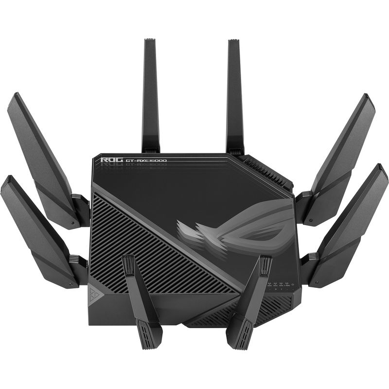 Asus ROG Rapture GT-AXE16000 Wi-Fi 6E IEEE 802.11ax Ethernet Wireless Router - Quad Band - 2.40 GHz ISM Band - 6 GHz UNII Band, 3 of 6