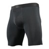 SHEATH V Men's 8" Sports Performance Boxer Briefs w/Horizontal Fly - Black | Single Pouch, Athletic Fit - 3 of 4