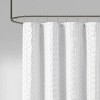 LunaLulinlk Woven Clipped Solid Shower Curtain - 2 of 4