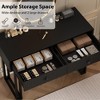 Vanity Desk with Mirror and Lights, Small Makeup Vanity with 2 Drawers, Modern Vanity Organizer with 3 Color Lights - 4 of 4