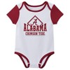 NCAA Alabama Crimson Tide Infant Boys' 3pk Bodysuit - 3 of 4