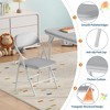5 Piece Boys Girls Folding Table and Chairs Set, Activity Table and Chairs Set - 4 of 4