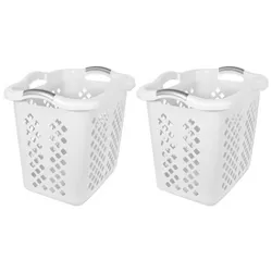 Home Logic 2.0bu 2pk Lamper Laundry Baskets White