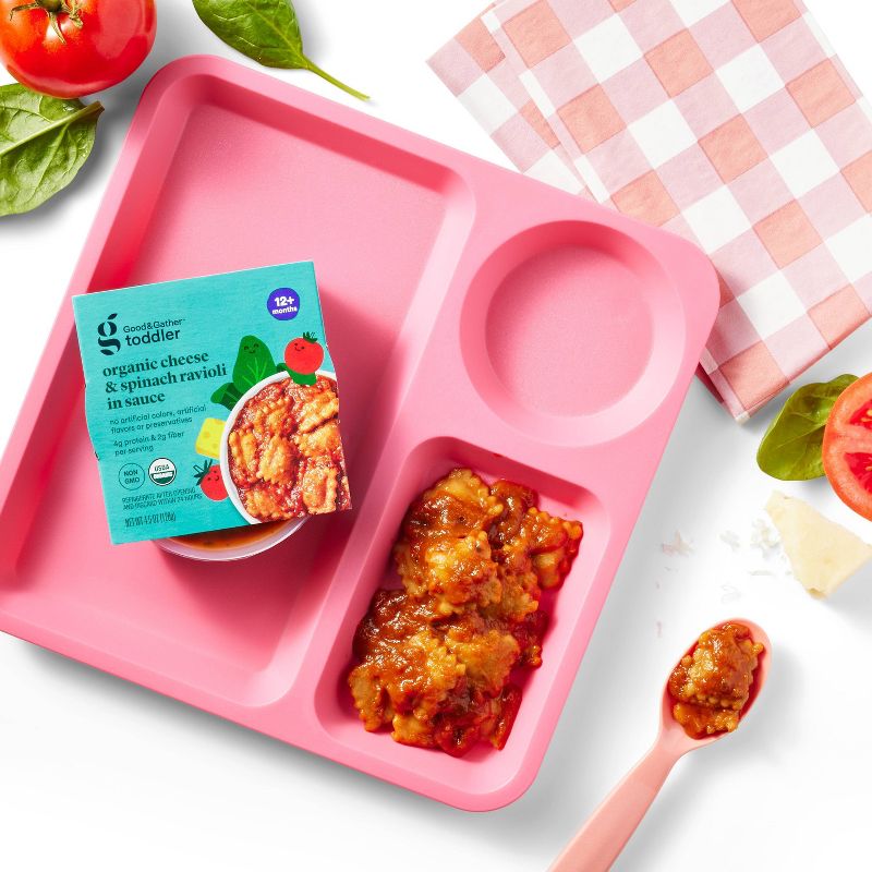 Organic Cheese and Spinach Ravioli Toddler Meal Bowl - 4.5oz - Good &#38; Gather&#8482;, 2 of 5