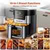 Air Fryer 7.5 QT Large Capacity Digital Hot Air Oven with Window & Light, Family Size Oil-Free Air Fryer with 10 Presets,100 Liners - 3 of 4